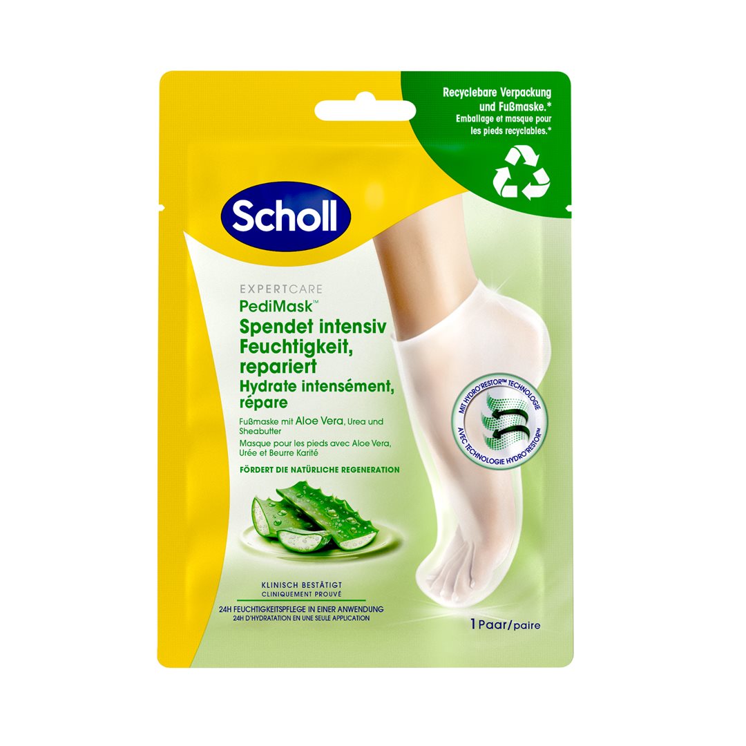 Scholl Soin Intensif Pieds Aloe Vera - Hydratation &amp; Réparation | 2 Masques