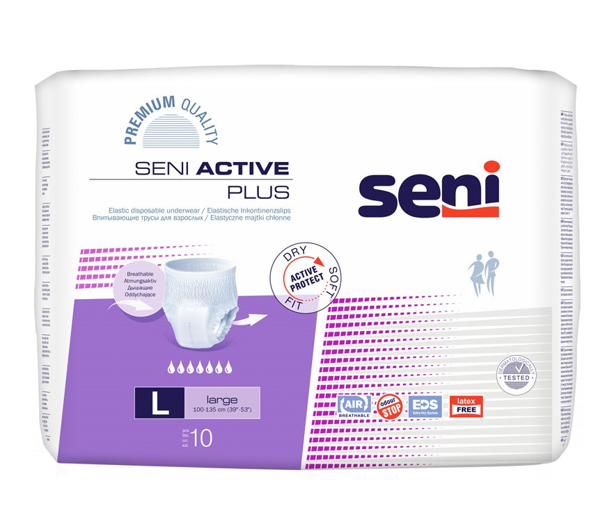 SENI Active Pants L 10 pièces | Protection Discrète et Confortable