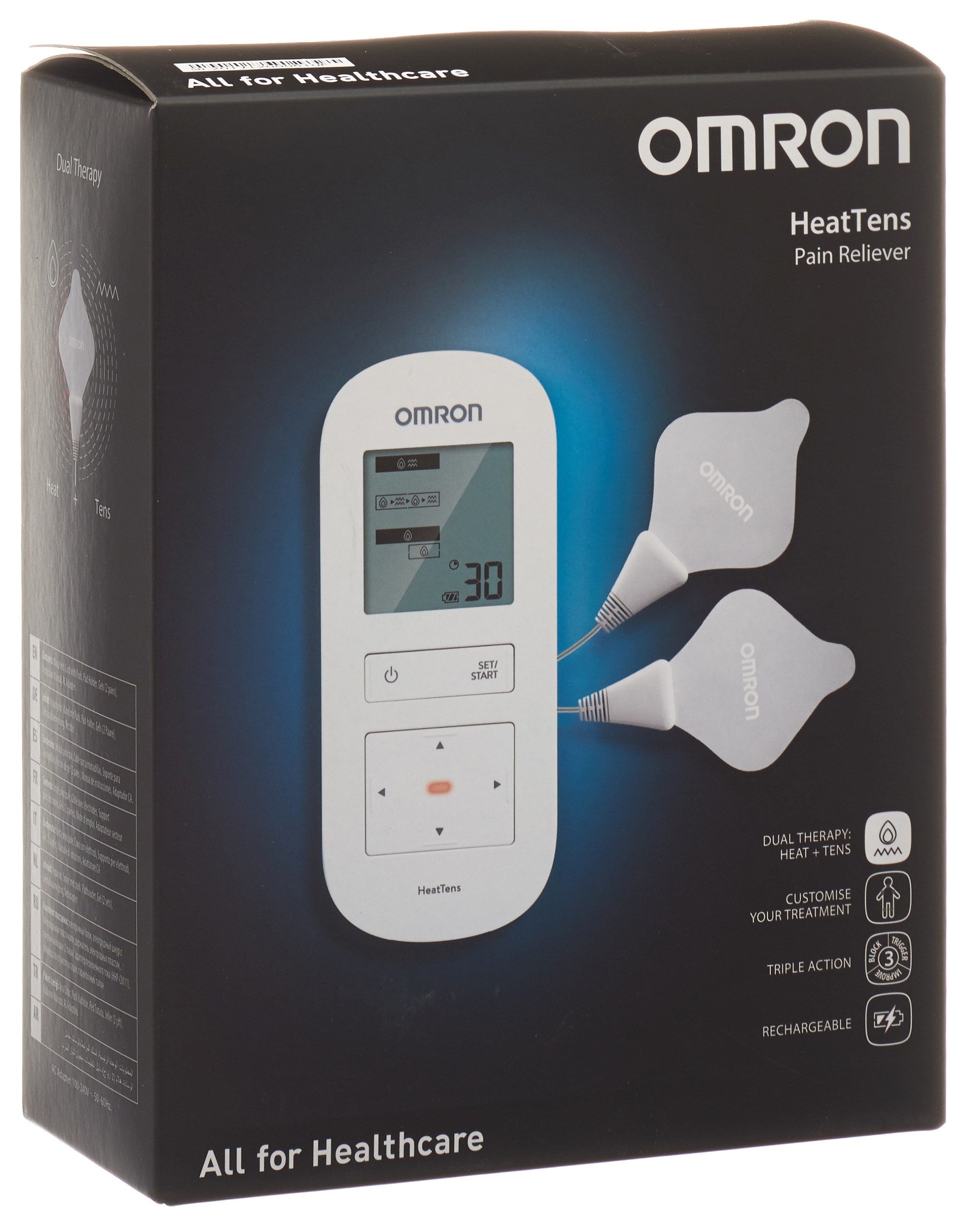 OMRON HeatTens Neurostimulateur TENS &amp; Chaleur | Soulagement Douleur