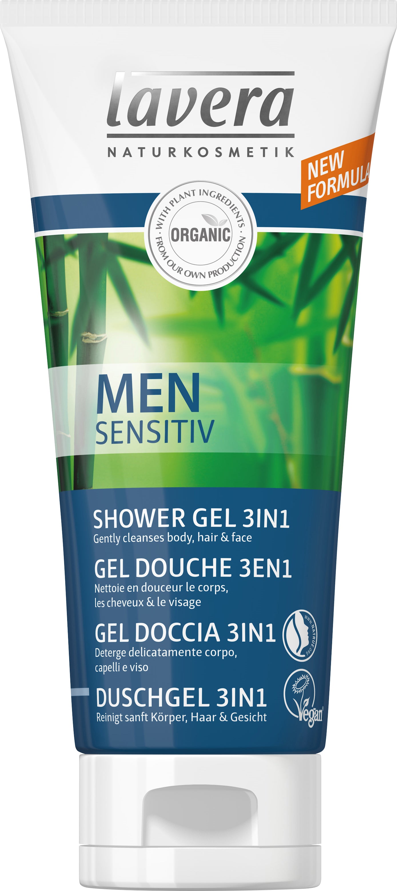 LAVERA Men Sensitiv Gel Douche 3-en-1 Douceur &amp; Fraîcheur 200 ml
