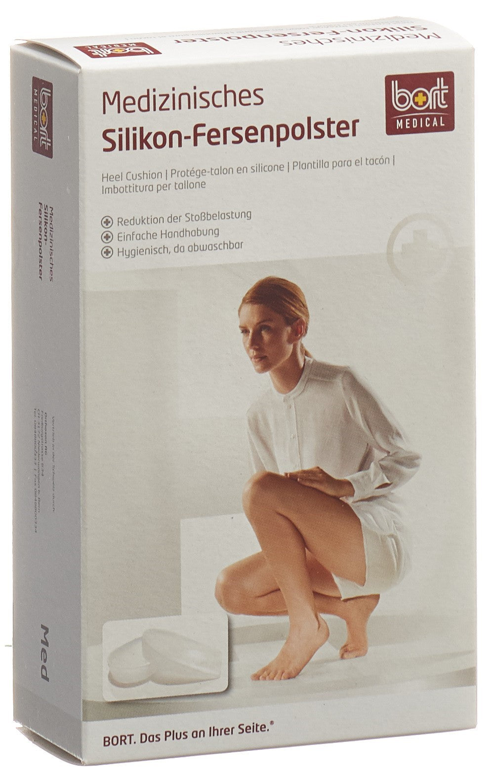 BORT Talonnette Silicone Confort &amp; Soulagement Douleur | 1 Paire L-44