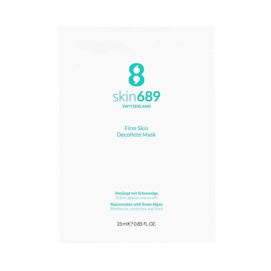 SKIN689 Masque Décolleté Bio-Cellulose Raffermissant | 5 Sachets 25 ml