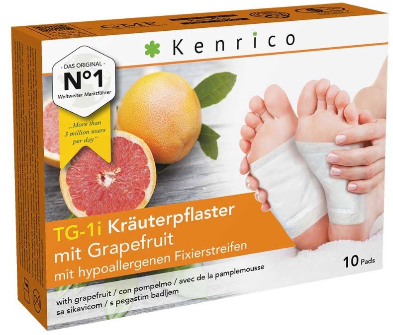 KENRICO Emplâtre Végétal Pamplemousse 10 Pièces | Soulagement Naturel