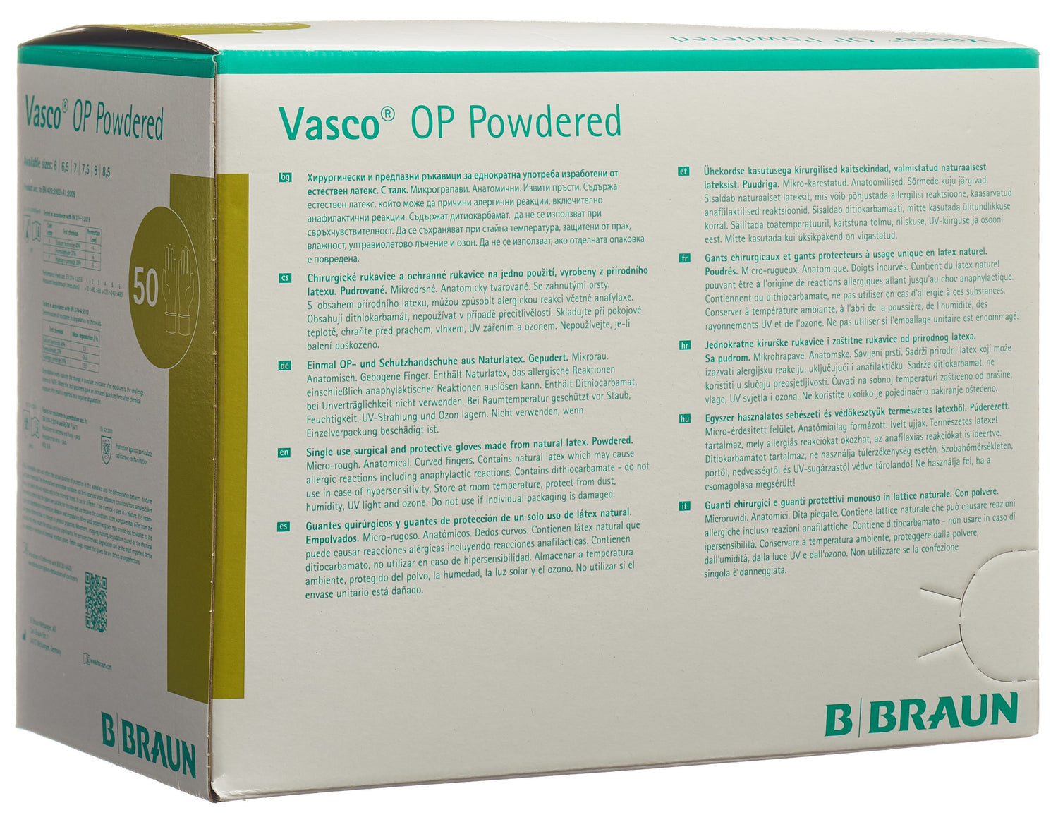 VASCO OP Powdered Gr6.5 50 paire