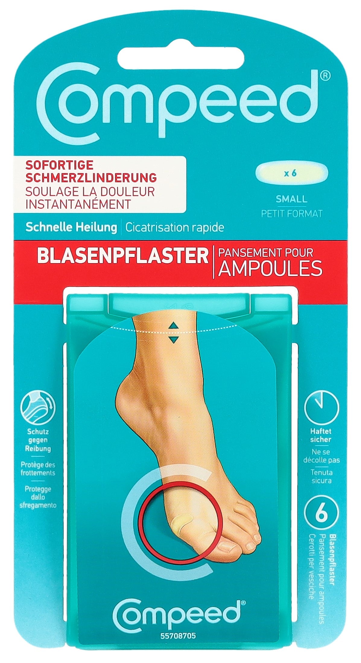 COMPEED Pansements Ampoules Soulagement Rapide | Lot de 6