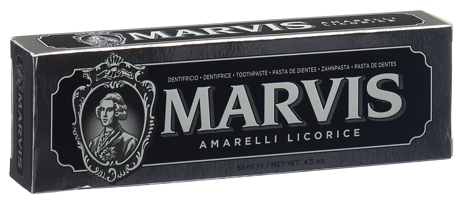 MARVIS Amarelli Réglisse Menthe Dentifrice Fraîcheur Intense | 85 ml