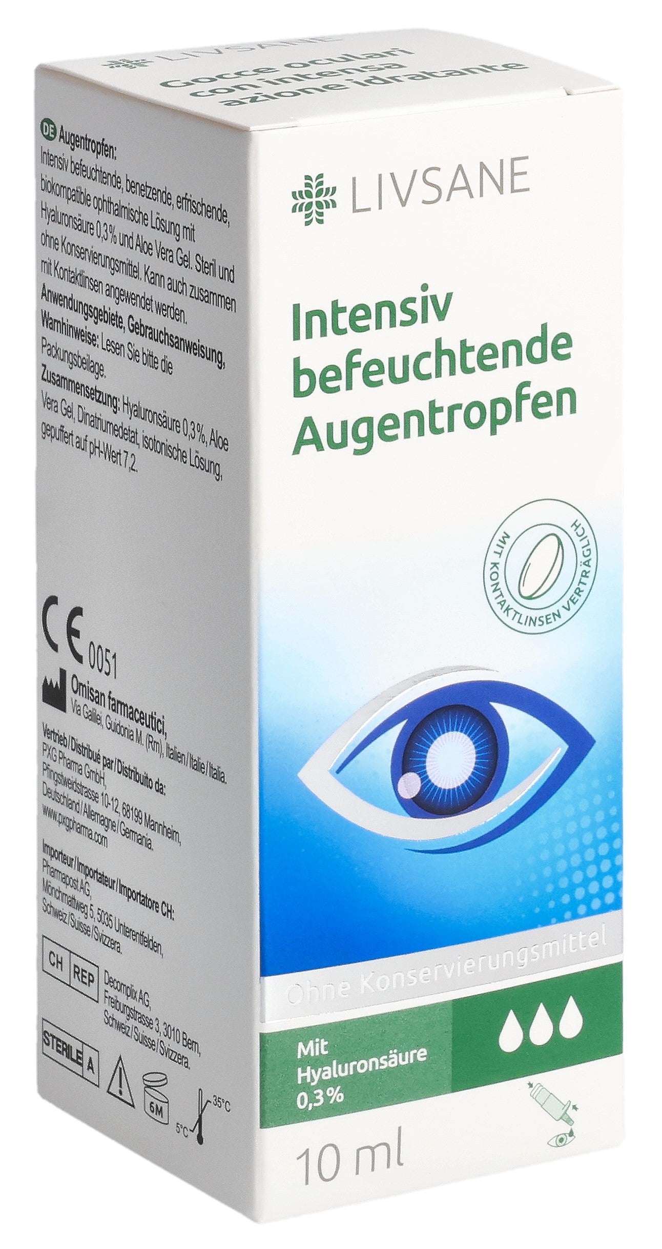 LIVSANE Gouttes Oculaires Intens Hydratantes | 10 ml