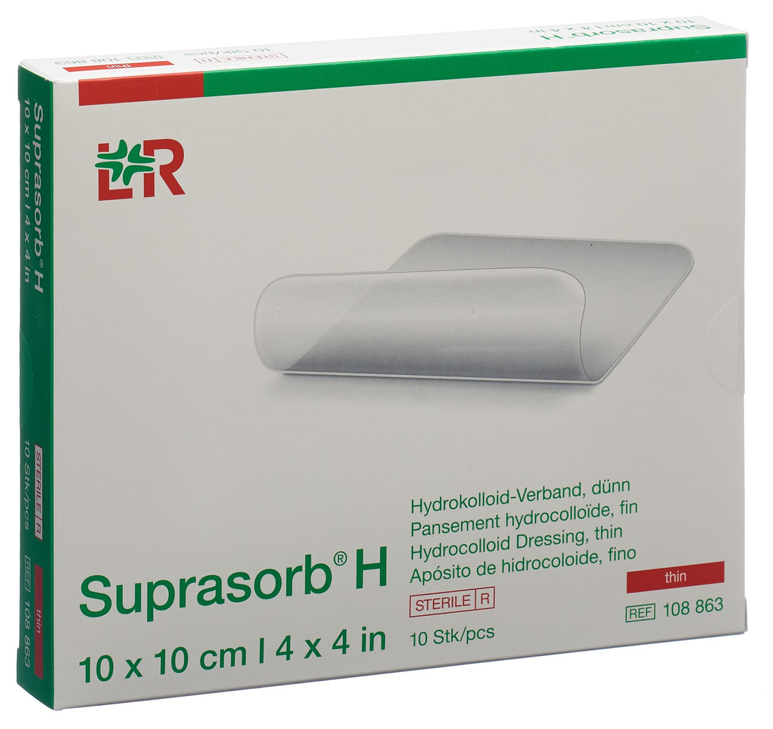 SUPRASORB H Pansement Hydrocolloïde Mince 10x10cm 10 pièces