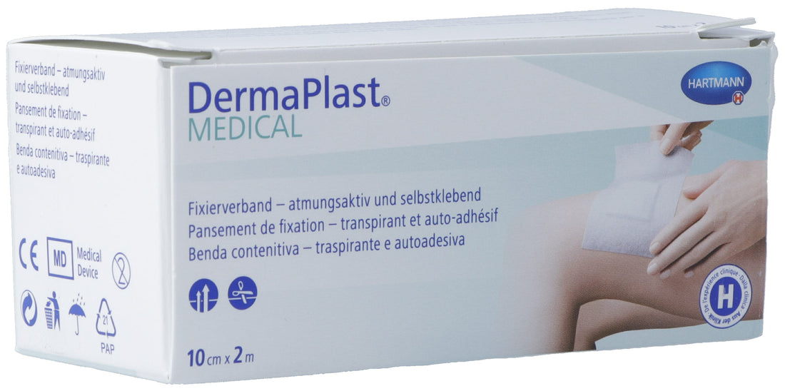 DERMAPLAST Pansement non tissé médical 10 cm x 2 m | Confort &amp; Sécurité