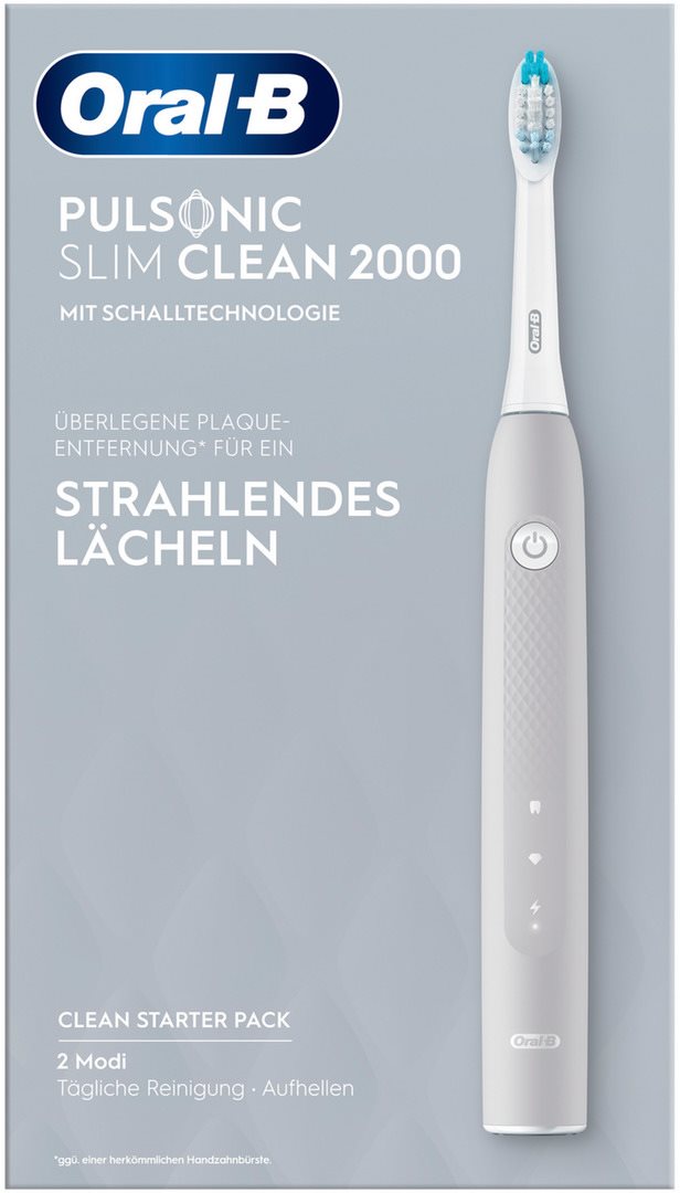 Oral-B Pulsonic Slim Clean 2000 Brosse à Dents Électrique Gris | Nettoyage Profond