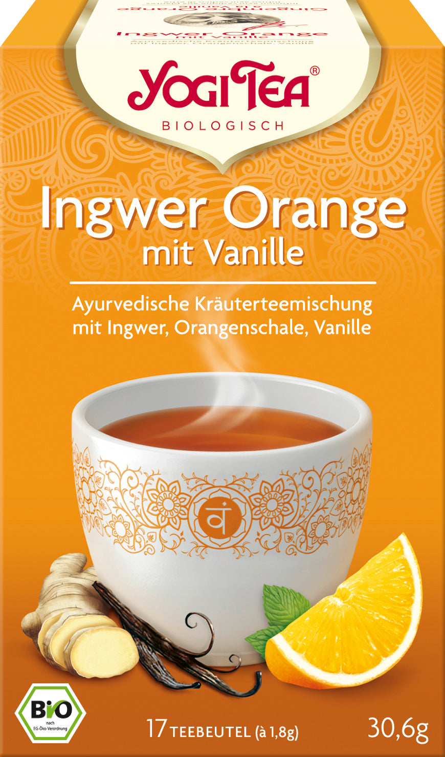 YOGI TEA Gingembre-Orange VANille 17 sach 1.8 g
