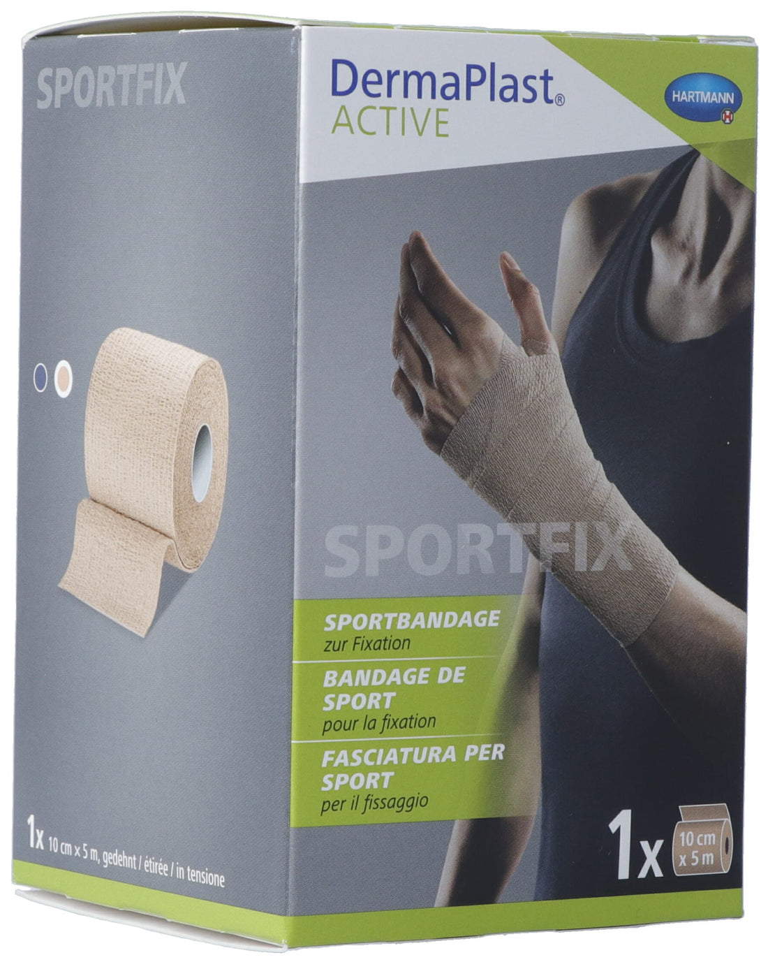 DERMAPLAST Bandage Sport Active 10 cm x 5 m | Résistance &amp; Maintien