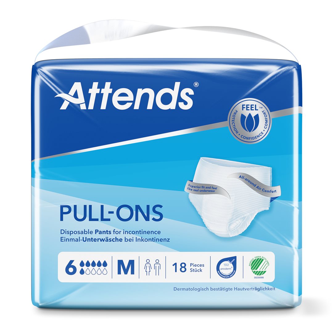 ATTENDS Pull-Ons Taille 6 M Lot de 18 | Confort et Absorption Supérieure