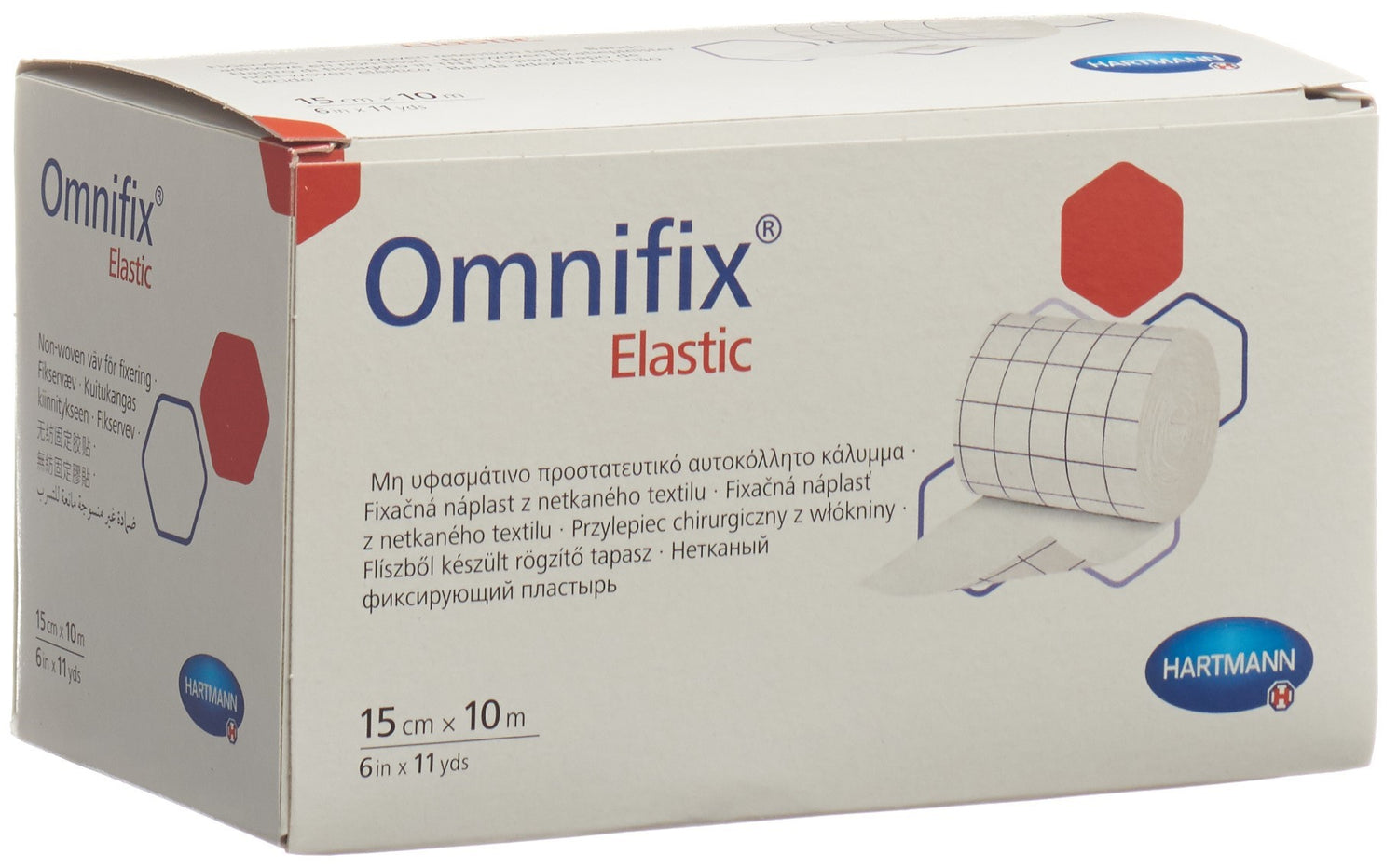 OMNIFIX Adhésif Non Tissé Élastique Blanc 15 cm x 10 m | Fixation Douce et Durable