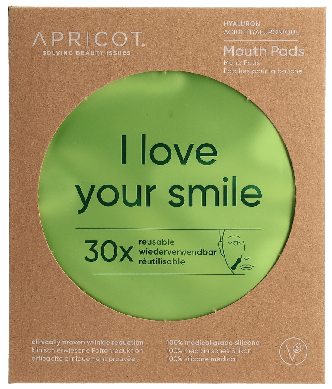 APRICOT Patchs Buccaux Anti-Rides Acide Hyaluronique 2 Pièces