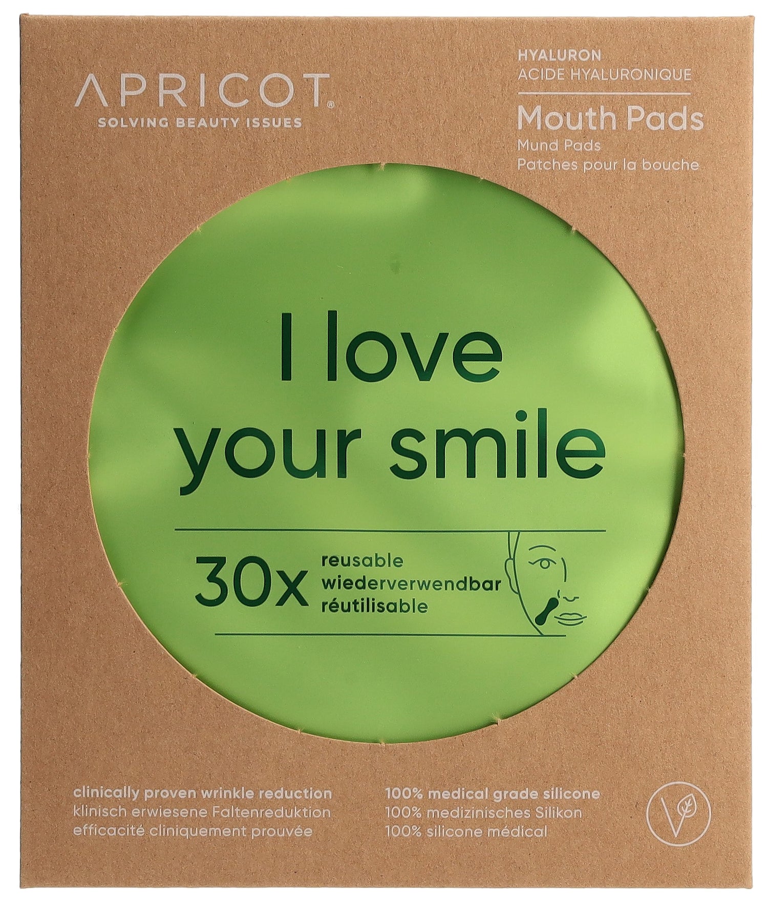 APRICOT Patchs Buccaux Anti-Rides Acide Hyaluronique 2 Pièces