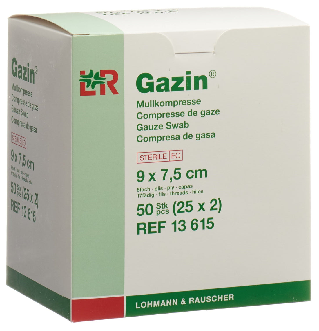 GAZIN Compresses Gaze Stériles 7.5 x 9 cm | Lot 50 Pièces