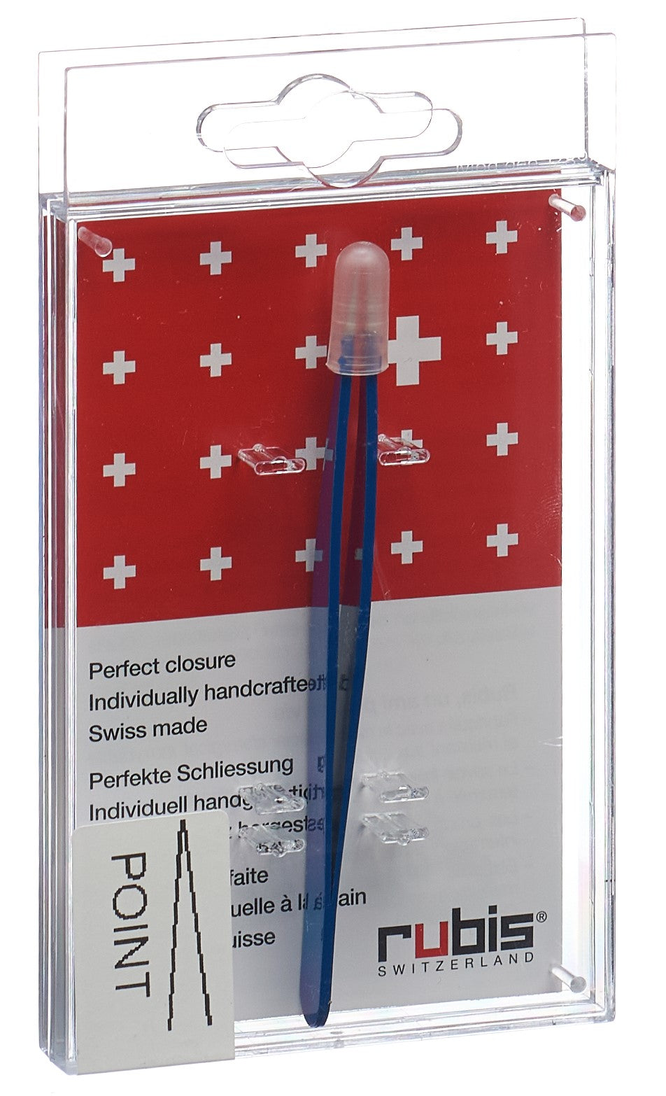 RUBIS Pincette Pointue Inox Bleue Précision | Soin Visage