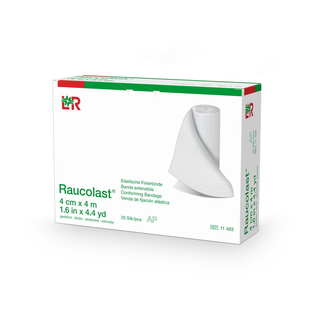 RAUCOLAST Bande Extensible 8cm x 4m - Maintien &amp; Confort | Lot de 20