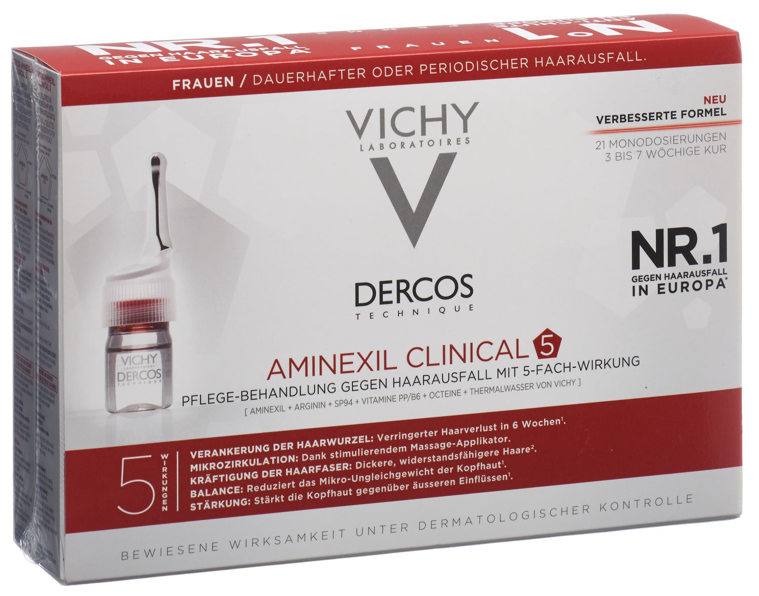 VICHY Dercos Aminexil Clinical 5 Femmes21 x 6 ml