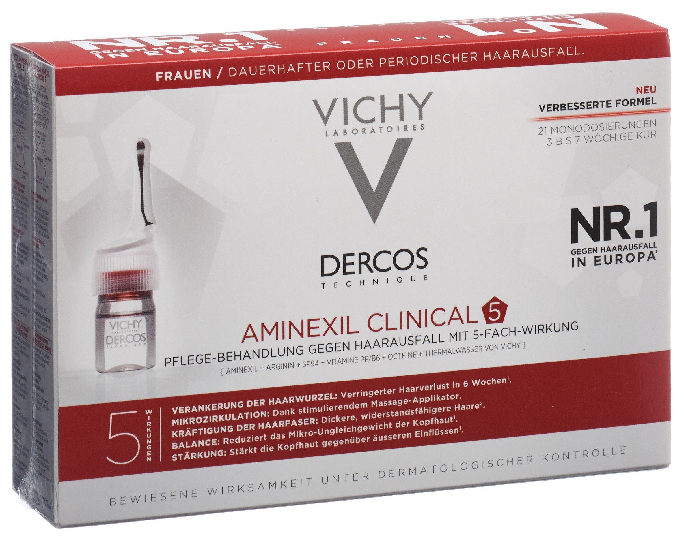 VICHY Dercos Aminexil Clinical 5 Femmes21 x 6 ml