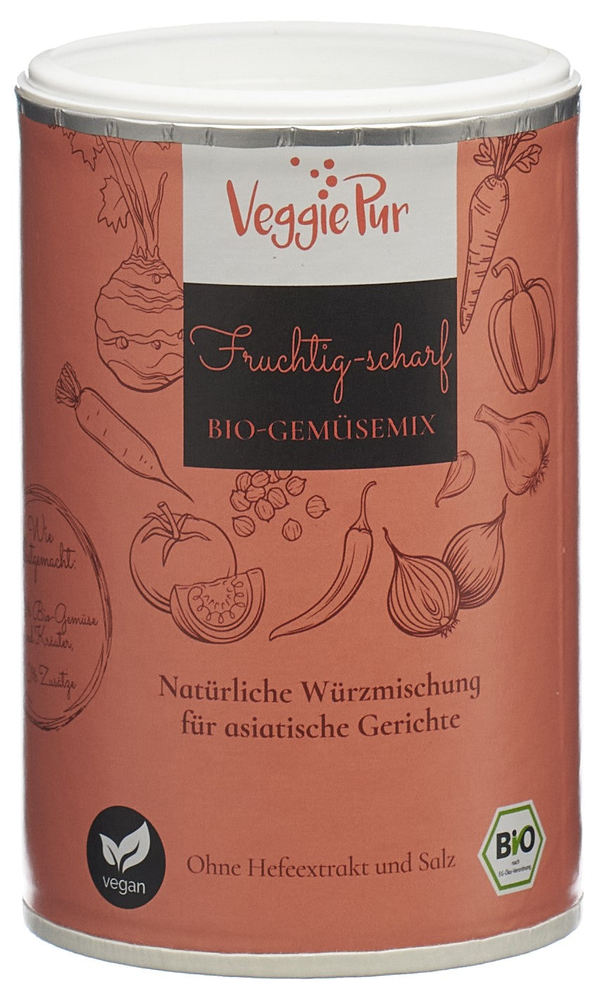 VEGGIEPUR Mélange Légumes FRUITÉ-ÉPICÉ 130 g