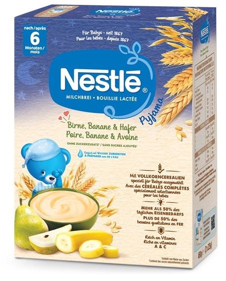 Nestlé Pyjama Bouillie Laitière Poire Banane Avocat 6 Mois 450g | Bébé Bio