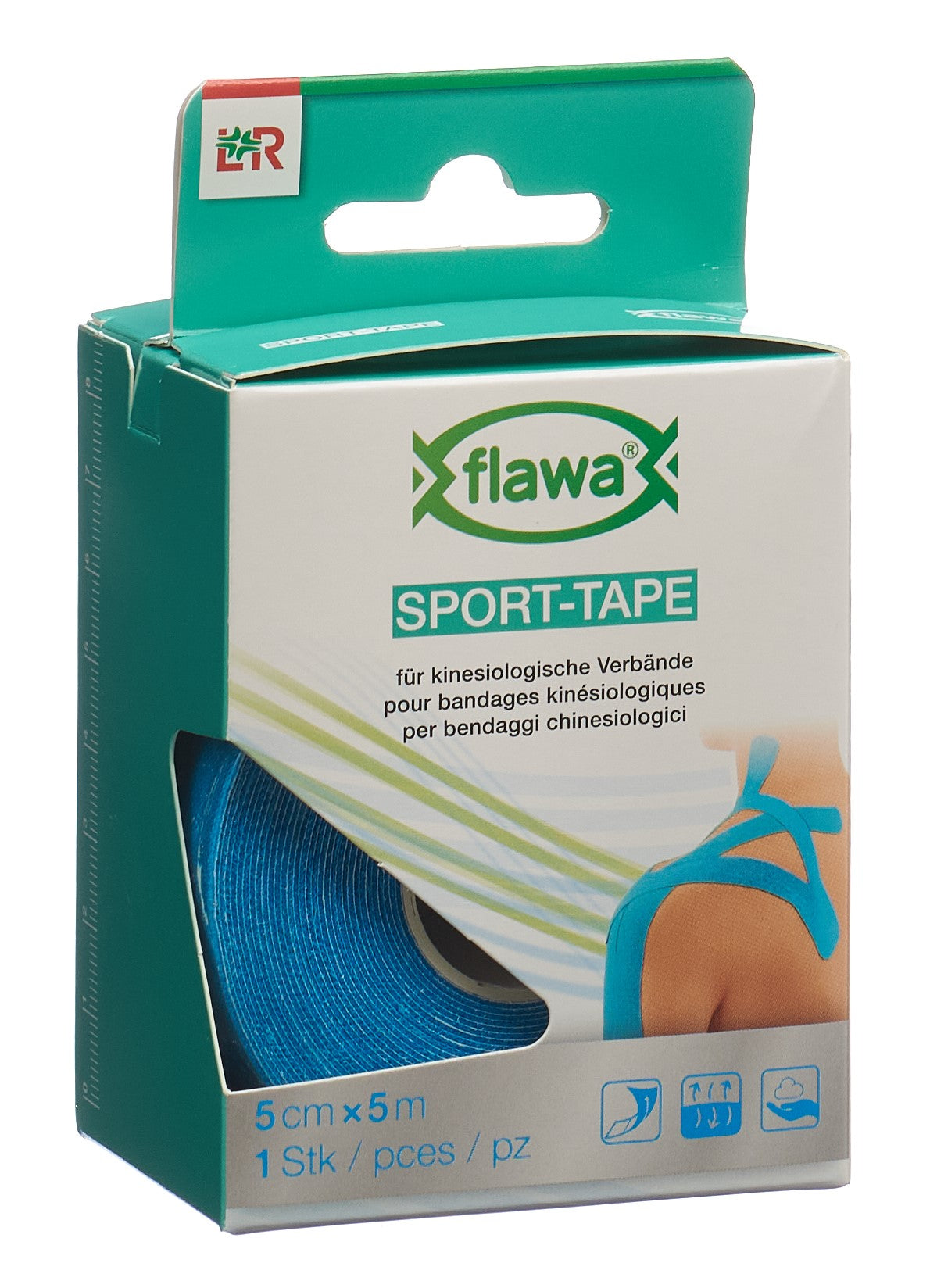FLAWA Sport-Tape 5cmx5m bleu