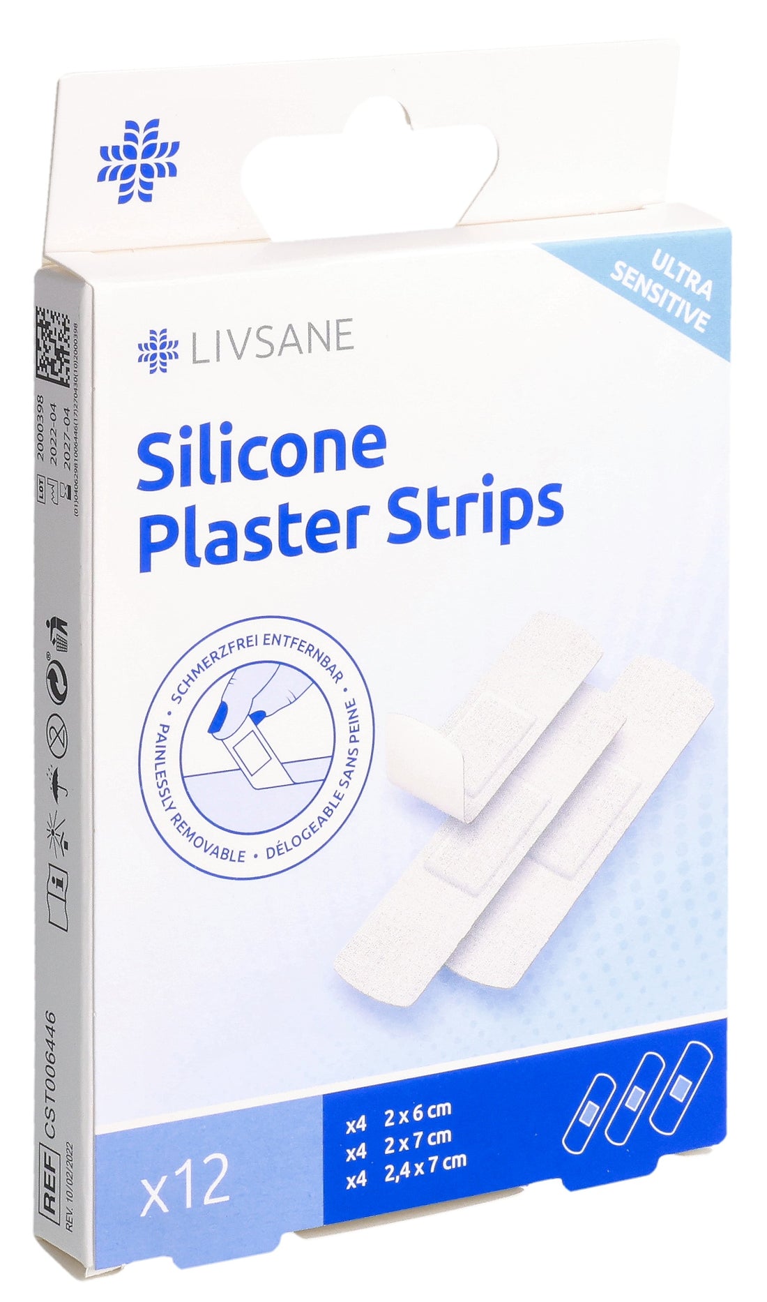 LIVSANE Sparadrap Silicone Ultra Sensitive 12 Pièces | Soin Peau Fragile