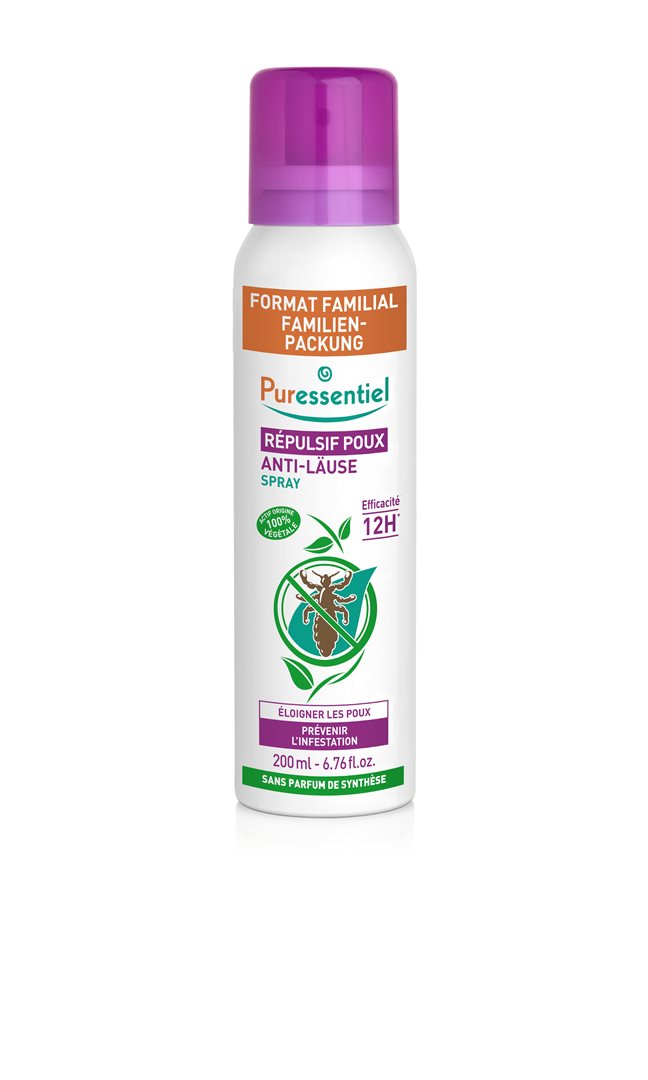 Puressentiel Anti-Poux Spray Répulsif Famille 200 ml