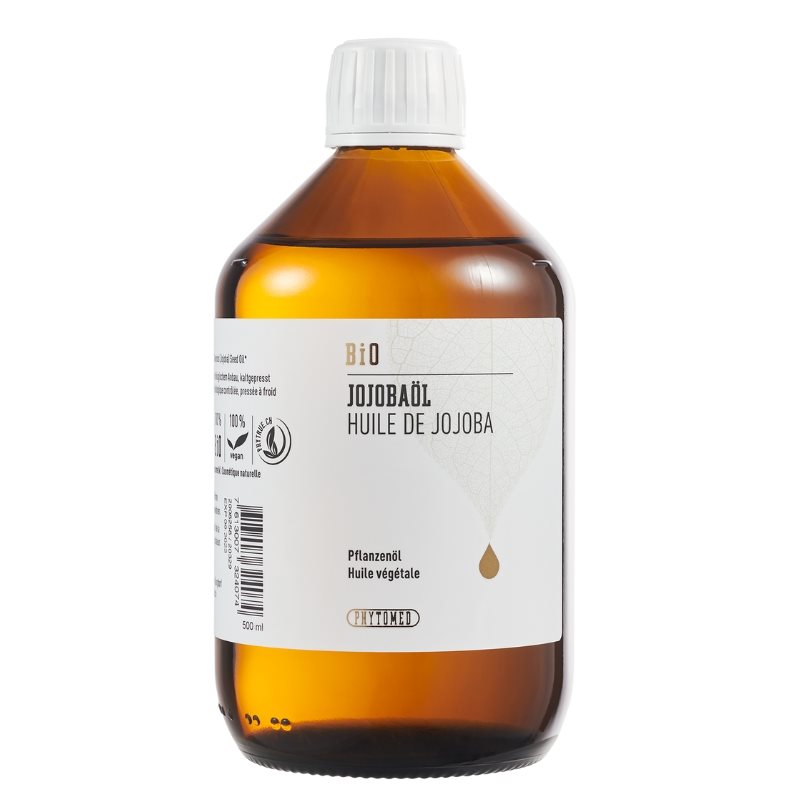 PHYTOMED Huile de Jojoba Bio 500 ml | Soin Visage &amp; Corps
