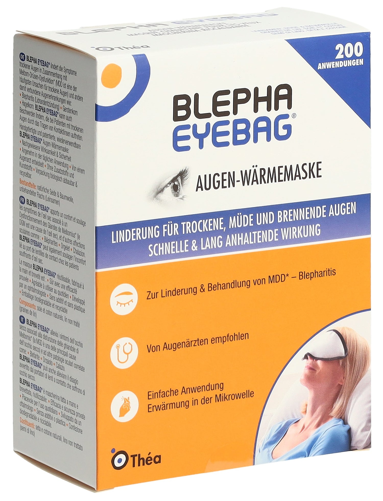 BLEPHA EYEBAG Masque Chauffant Yeux - Soulage Fatigue &amp; Sécheresse | 1 Masque