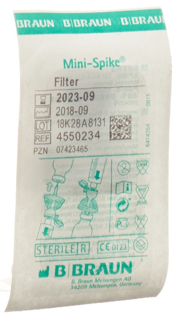 MINI SPIKE PLUS canule prélèvem multiple a 2 filtr