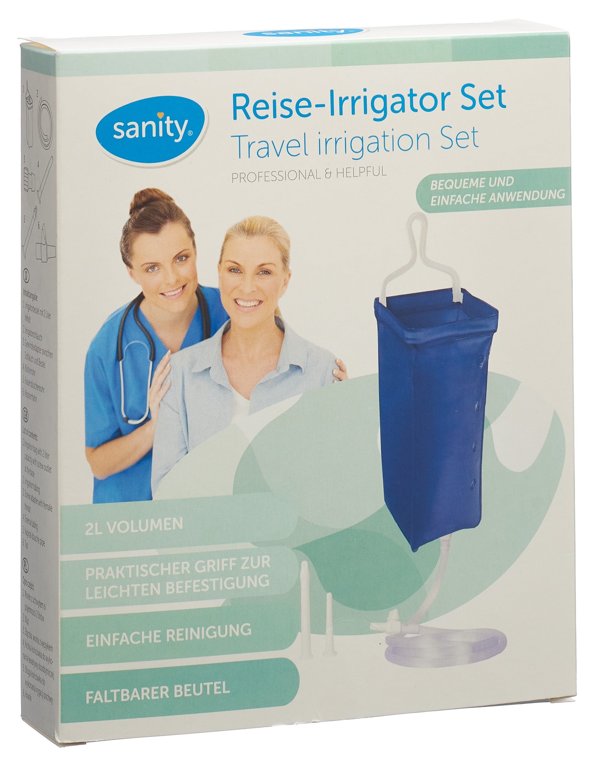 SANITY Kit Irrigation Voyage Complet 2L | Pratique