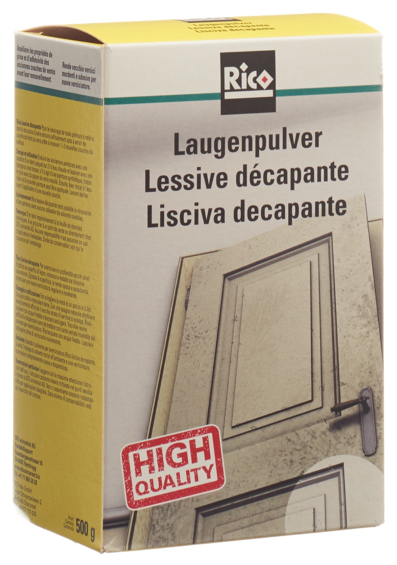 RICO R2 Lessive Décapante Peinture Puissante 500 g