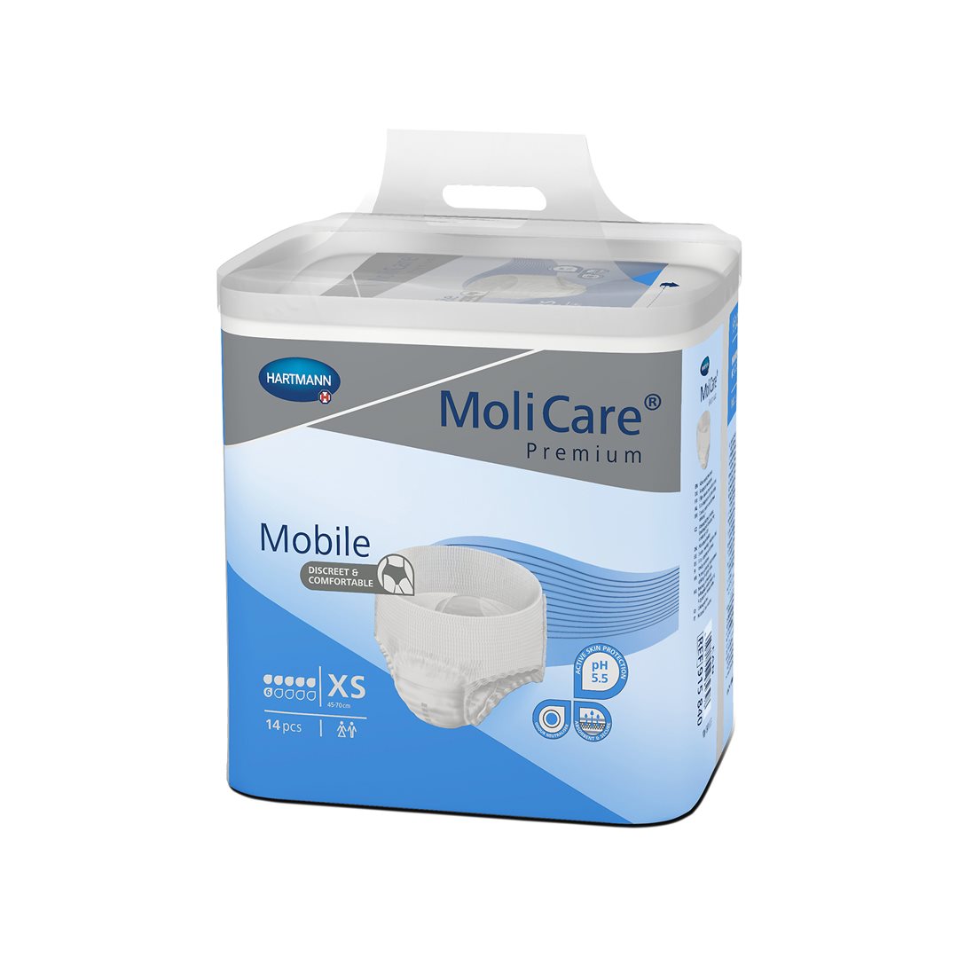Molicare Mobile 6 Protection Absorbante XS 14 pièces | Discrétion &amp; Confort