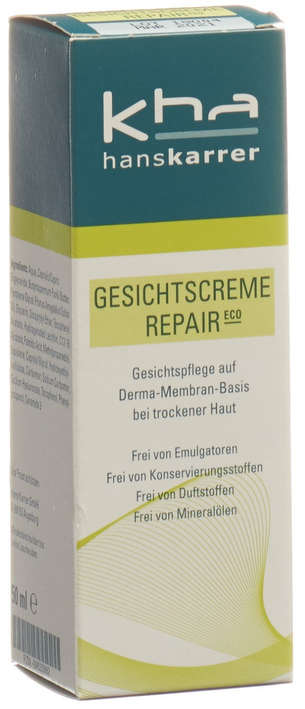HANS KARRER Crème Visage Réparatrice Bio 50 ml | Soin Ciblé