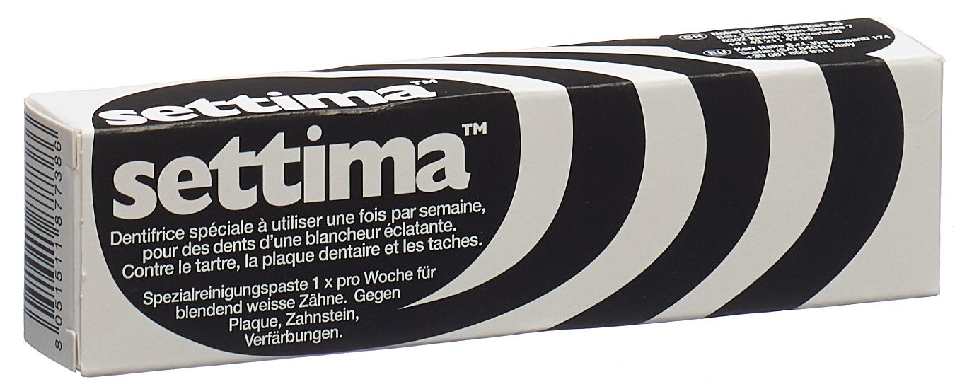 SETTIMA Soin Blancheur Dentifrice Éclat | Tube 30 g