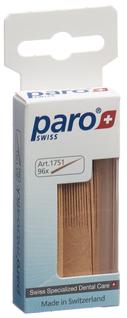 PARO Micro Sticks Cure-Dents Super Fin 96 Pièces | Hygiène Dentaire