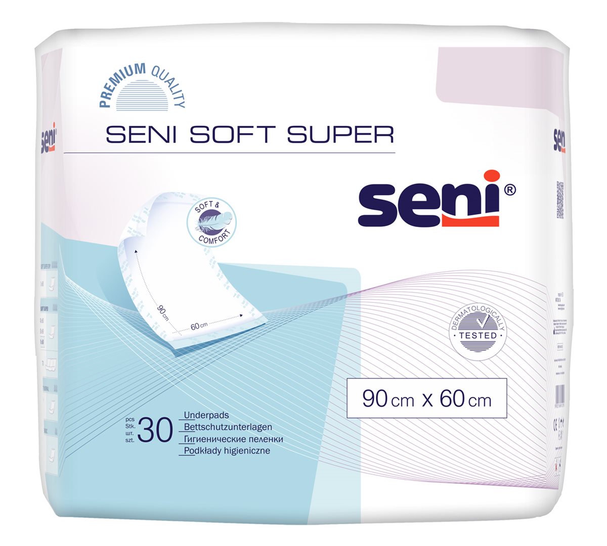 SENI Soft Alèses Super 90x60cm 30 pièces | Protection Confort