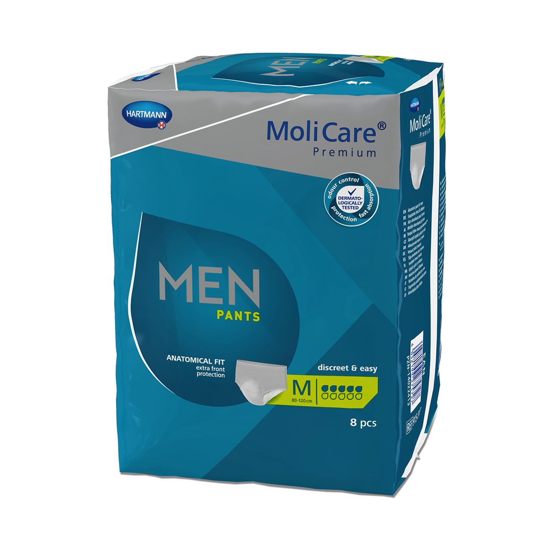 Molicare Men Pants Taille M 5 Gouttes Protection Discrète | 8 Pièces