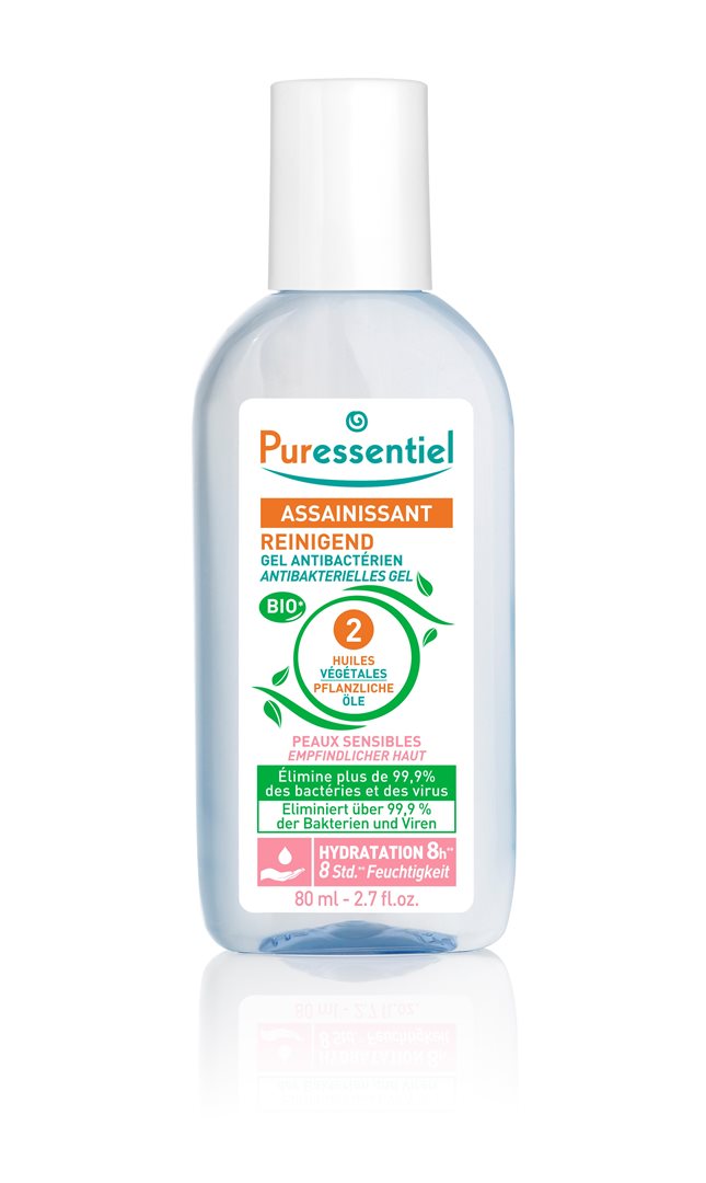 Puressentiel Gel Assainissant Antibactérien Peau Sensible 80 ml