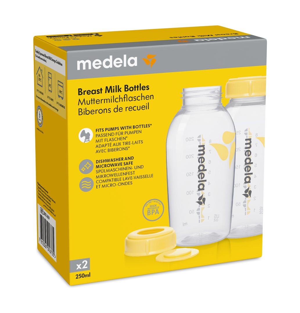 Medela Biberon 250 ml avec Tétine Débit Lent | Lot 2 Pièces