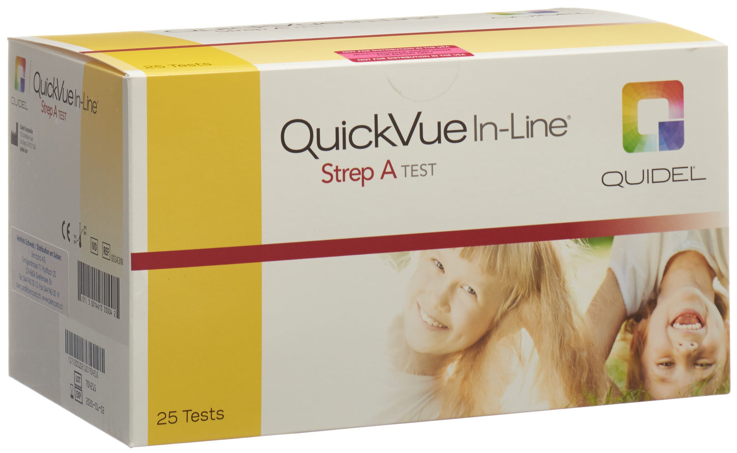 QUICKVUE Test Rapide Strep A 25 Tests | Diagnostic Fiable