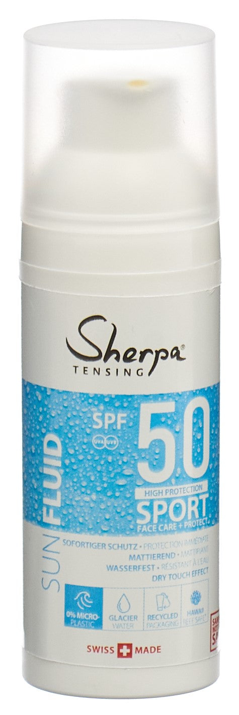 SHERPA TENSING Fluide Solaire SPF50 Sport Haute Protection 50 ml