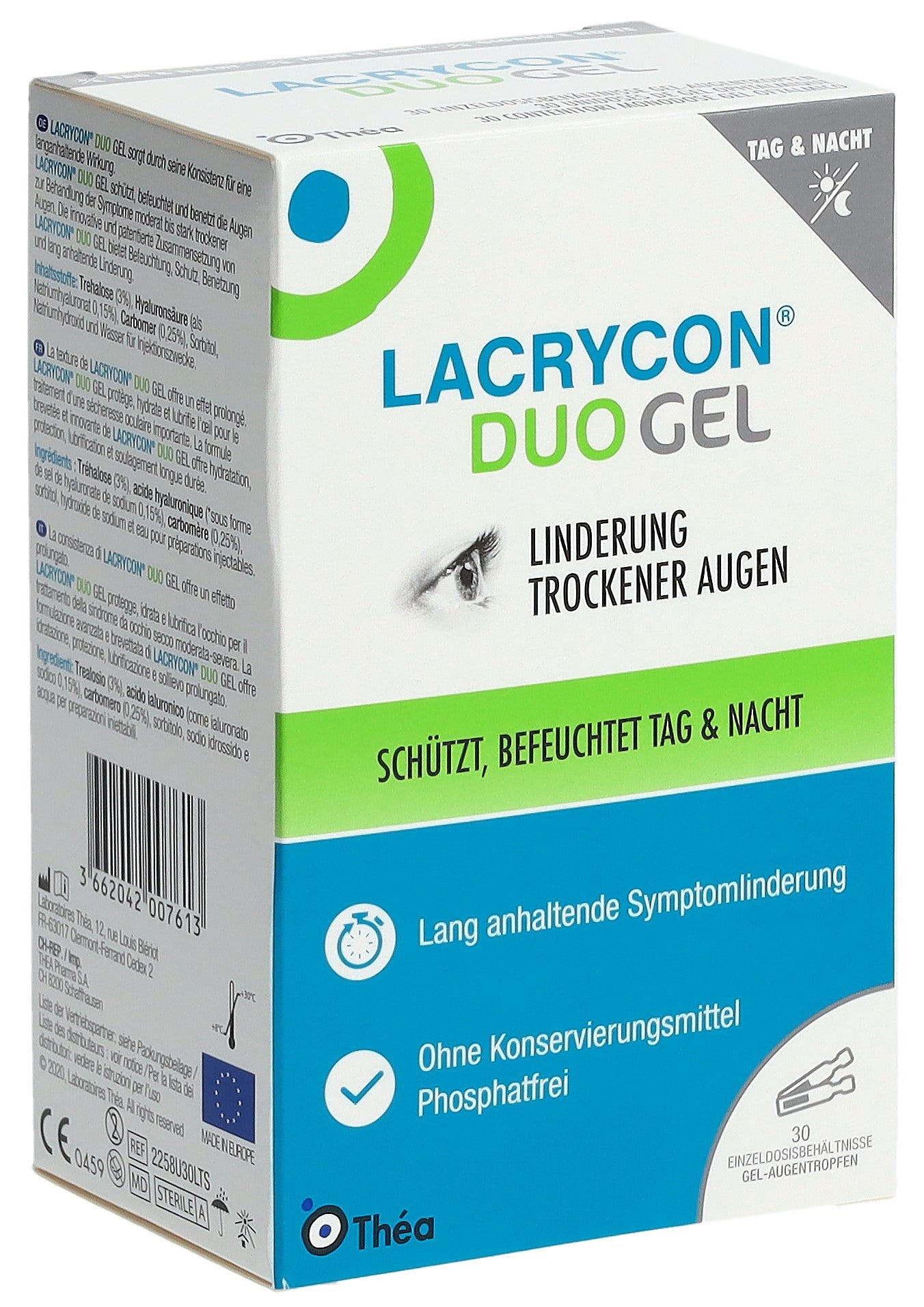 LACRYCON DUO Gel hydratant yeux secs | 30 unidoses 0.4 g