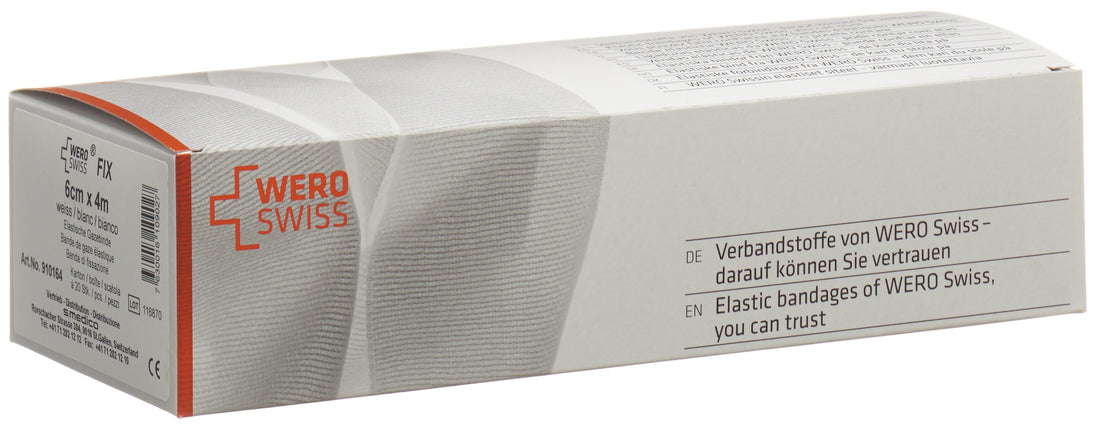 WERO SWISS Fix bande gaze él 4mx6cm blanc 20 pce