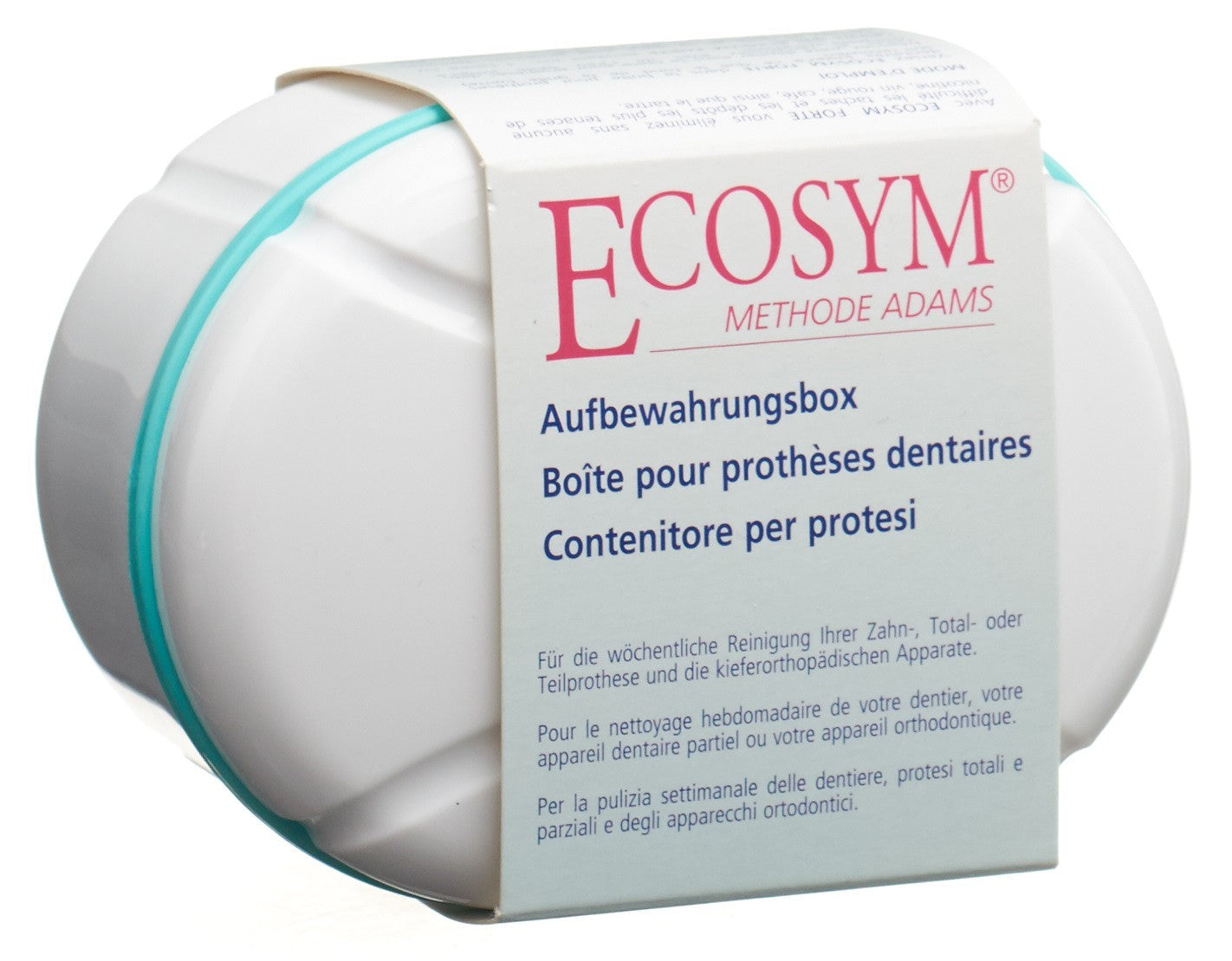 ECOSYM Boîte Rangement Prothèse Dentaire Hygiène Sûre | Étui Nettoyage