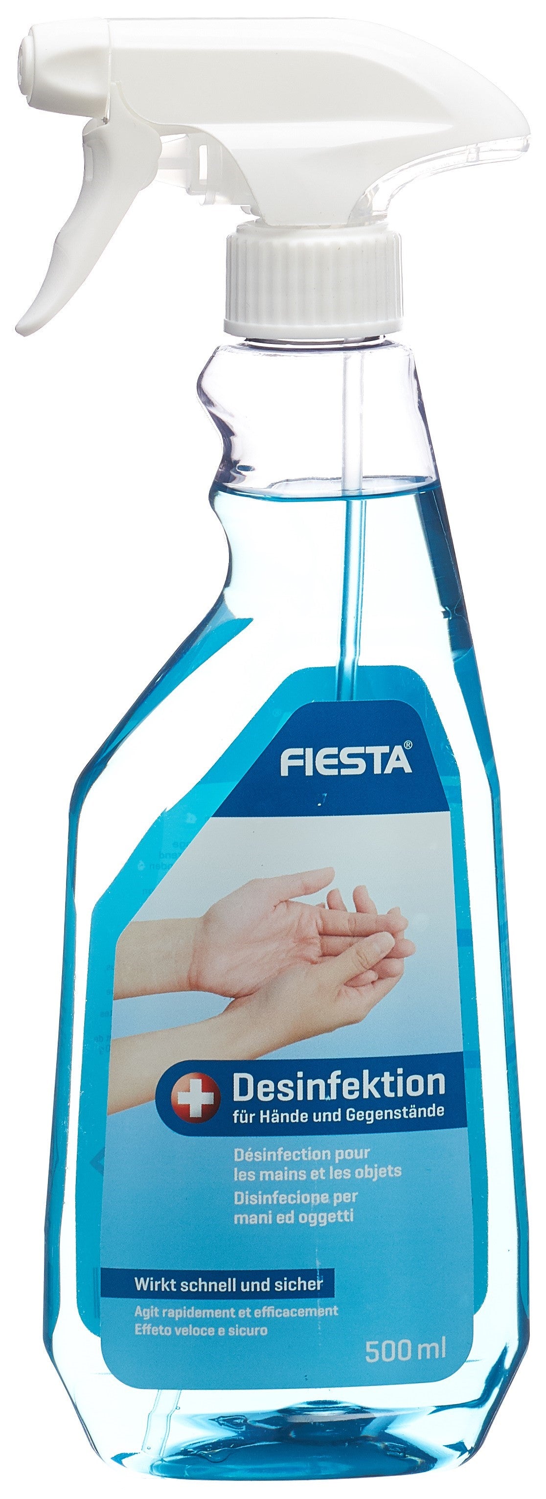 FIESTA Gel Désinfectant Mains &amp; Objets 500 ml | Nettoyage Efficace