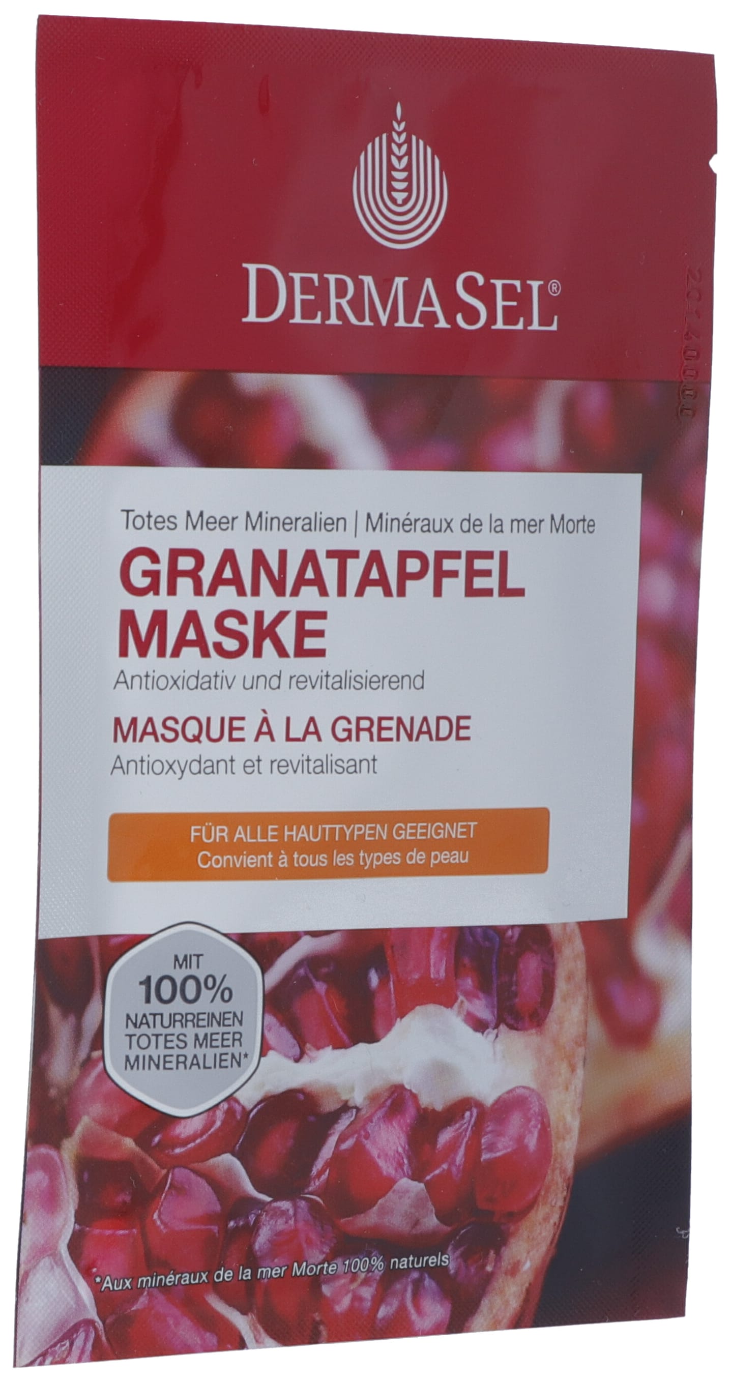 DERMASEL Masque Éclat Grenade Soin Visage | 12 ml